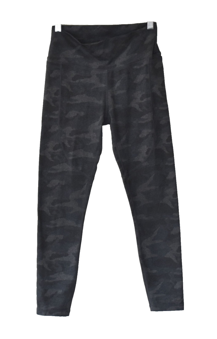 A2 Auth VUORI The Rise The Shine Dark Gray Camo Side Pockets Legging Pants Sz S